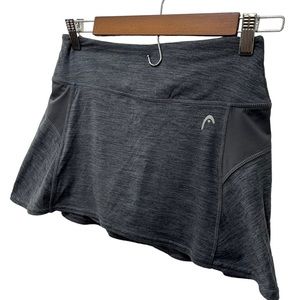 HEAD LIGHT HEATHER GRAY ATHLETIC SOFT & STRETCHY TENNIS SKIRT SIZE XS